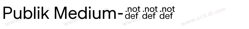 Publik Medium字体转换